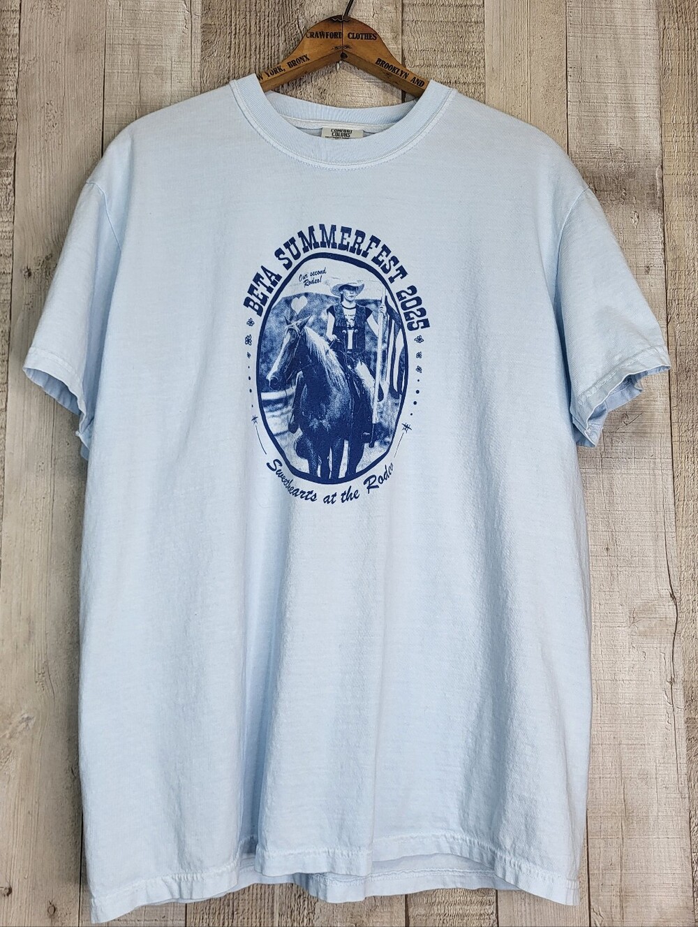 Comfort Colors Beta Summerfest 2025 Graphic Tee. Sweathearts At The Rodeo. Large